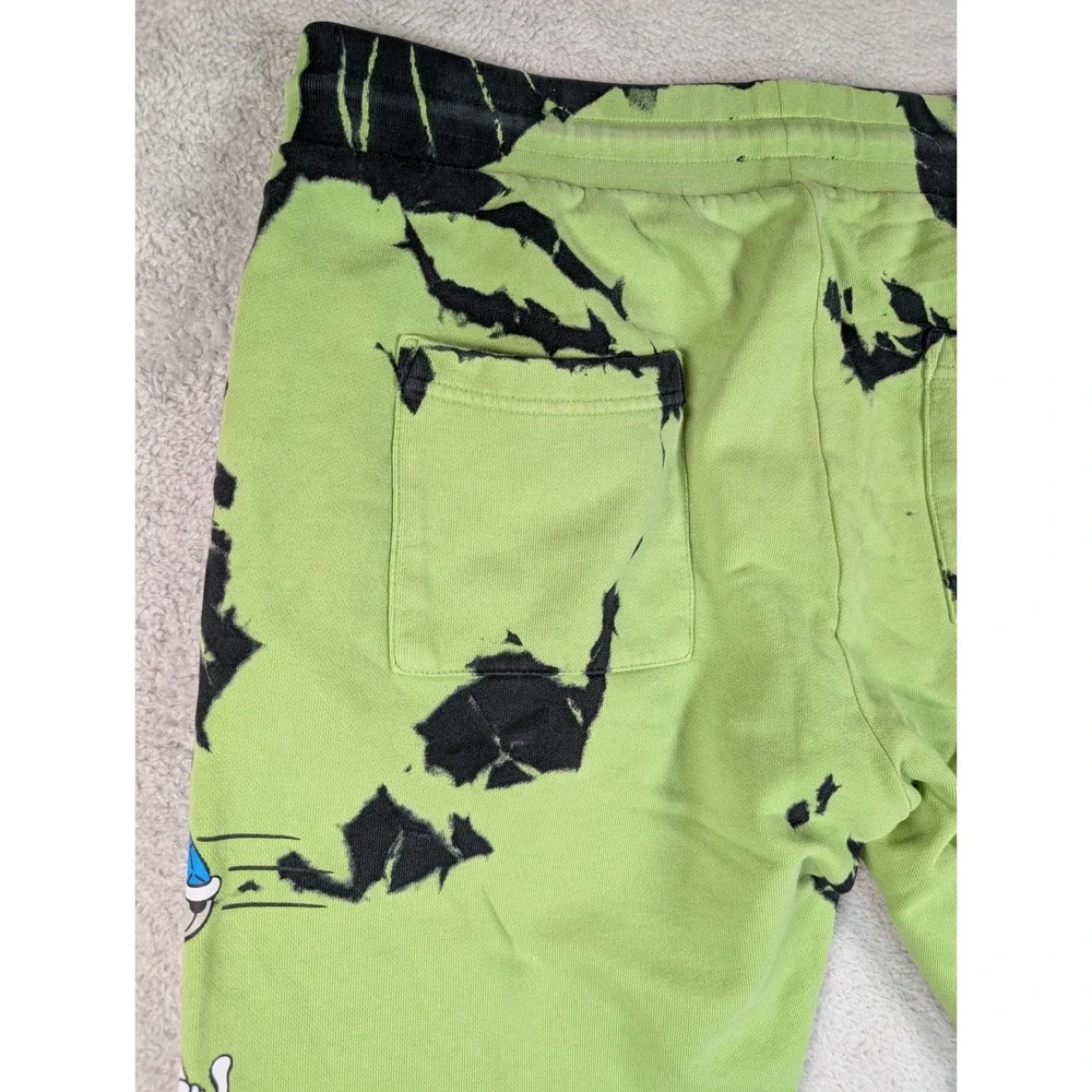 Ripndip Super Sanza Sweatpants Mens Large Green Black Acid Wash Mario Joggers